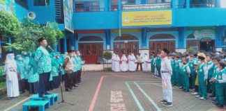 Apel Pagi Hardiknas sekaligus Halalbihalal di SDM Limas