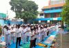 Siswa SDM Limas Simulasi Shalat Idul Fitri dan Shalat Jenazah