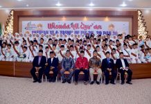 Suasana wisuda Al-Qur'an/Ujian Terbuka (Imtihan Ke-XI dan Tasmi' Tahfid III) SD Muhammadiyah 15 Surabaya (SDM Limas).