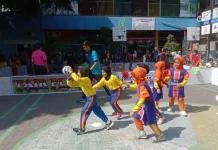 Seru dan Penuh Kompetisi Skyball Putri Cabang Lomba Limas Inspiring Competition (LIC) SD Muhammadiyah 15 Surabaya (SDM Limas) 2024 Antar TK/RA se-Surabaya