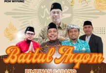 Baitul Arqom PCM Wiyung berlangsung penuh khidmat dengan mengusung tema Spirit Ramadhan: Lejitkan Potensi Ketaqwaan Menuju Wiyung BERGEMA, yang digelar di Masjid At-Taqwa pada 22 Maret 2025.