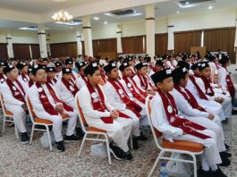 Suasana Imtihan ke-XII dan Tasmi Tahfid ke-IV SD Muhammadiyah 15 Surabaya (SDM Limas) di ruang BBPMP Jawa Timur.