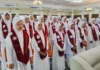 Suasana Peserta Imtihan ke-XII Dan Tasmi’ Tahfid ke-IV SD Muhammadiyah 15 Surabaya (SDM Limas) di Ruang BBPMP Jawa Timur (Ali/PWMU.CO)