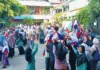 Suasana Keseruan MPLS Ramah 2025 SD Muhammadiyah 15 Surabaya (SDM Limas) di Halaman Sekolah (Ali/PWMU.CO)